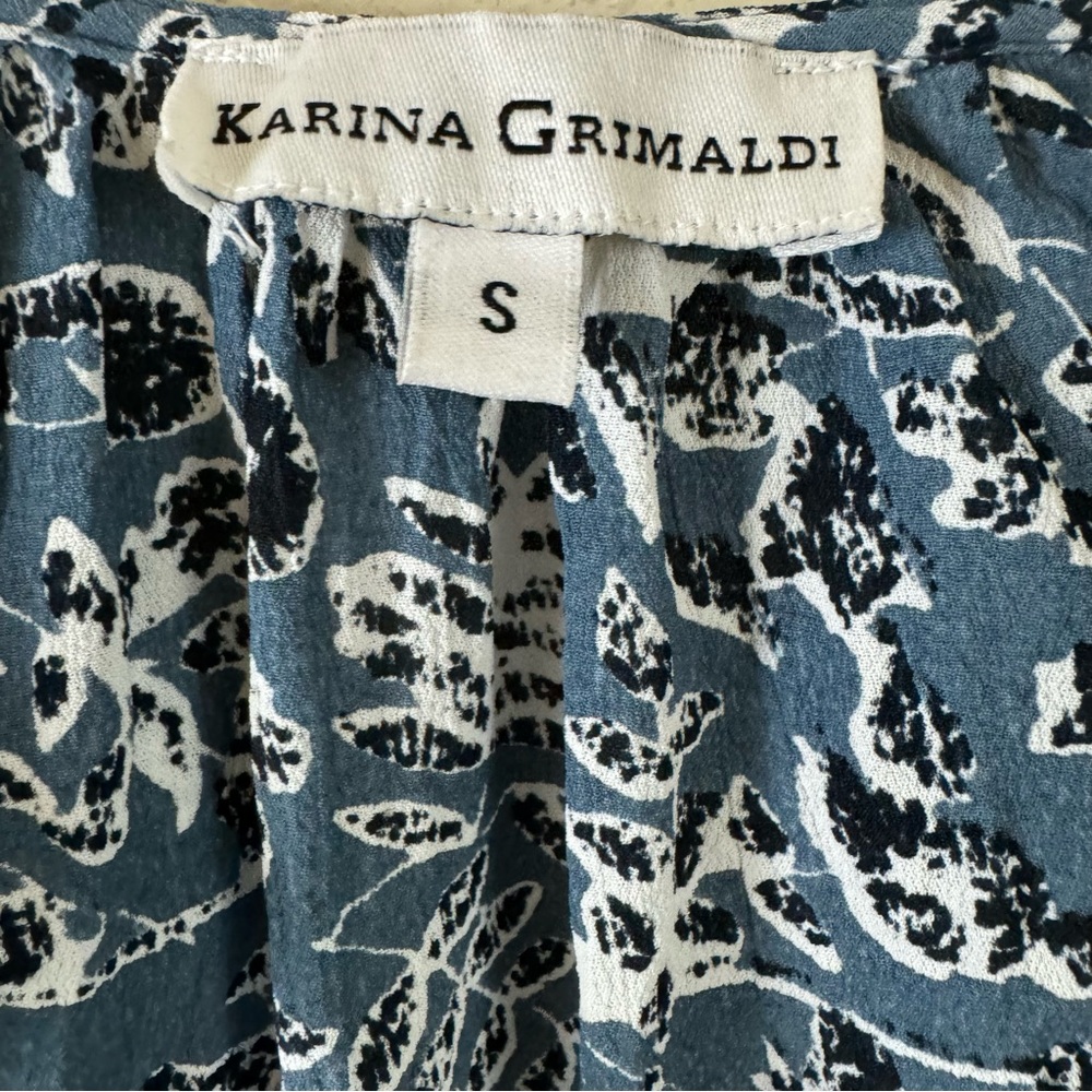 Karina Grimaldi Sabrina Mini Dress In Blue Fern View 5